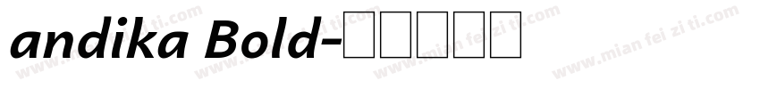 andika Bold字体转换